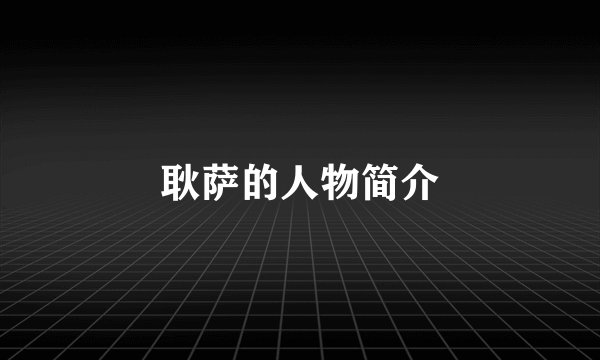 耿萨的人物简介