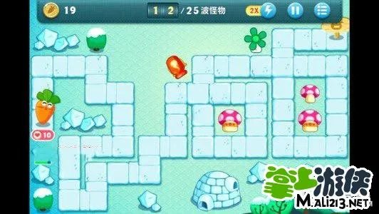 保卫萝卜冬季10攻略 冬季主题第10关金萝卜