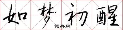 如梦初醒