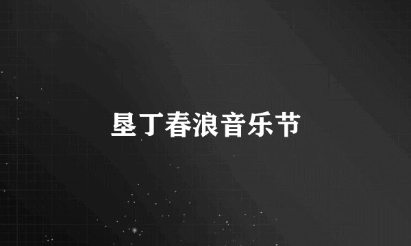 垦丁春浪音乐节