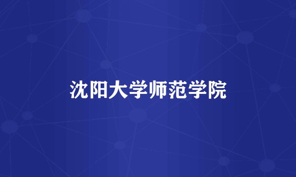 沈阳大学师范学院