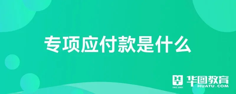 专项应付款是什么