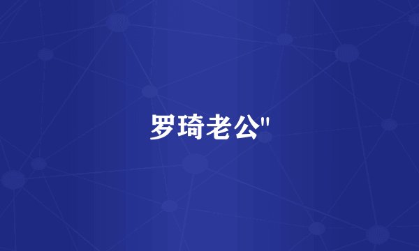 罗琦老公