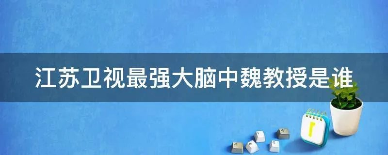 江苏卫视最强大脑中魏教授是谁