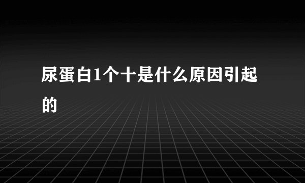 尿蛋白1个十是什么原因引起的