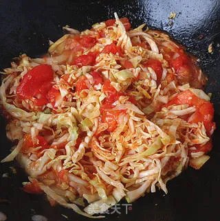 西红柿炒洋白菜