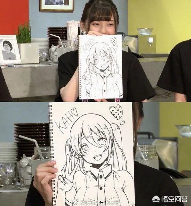 女声优鬼头明里画画怎么样，听说画画挺好的？