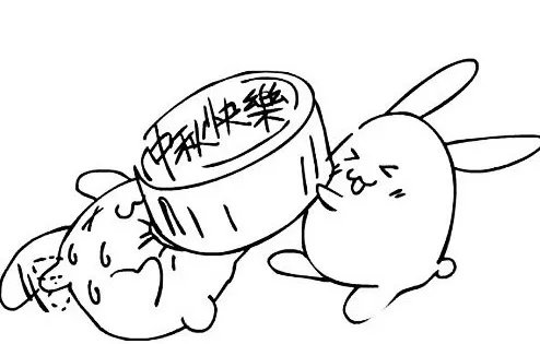 小学生中秋节图画