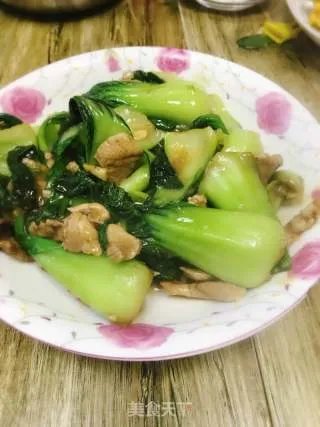 油菜炒肉