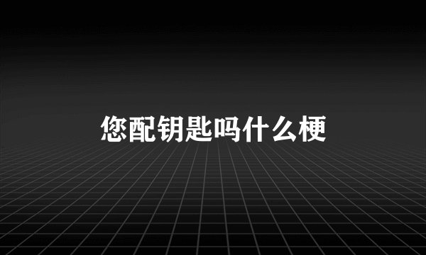 您配钥匙吗什么梗