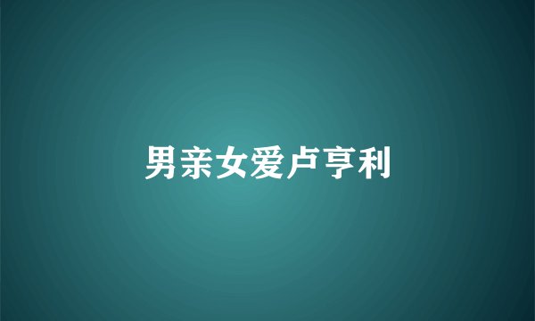 男亲女爱卢亨利