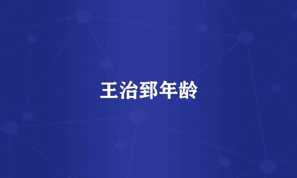 王治郅年龄
