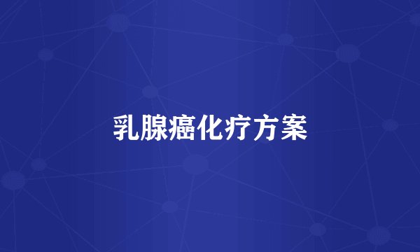 乳腺癌化疗方案