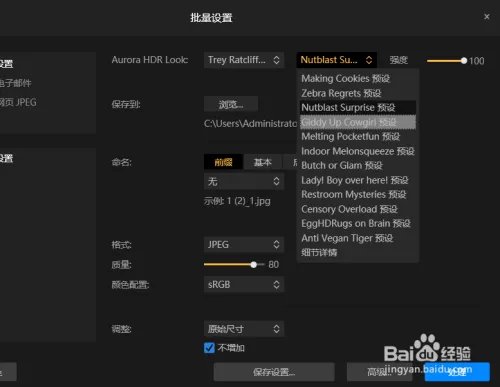 AURORA HDR软件批量处理照片的方法