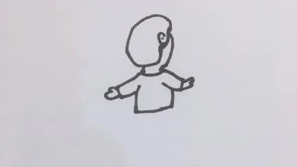 人物背影简笔画
