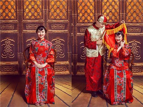 婚纱照中式风格图片 中式婚纱照风格有哪些
