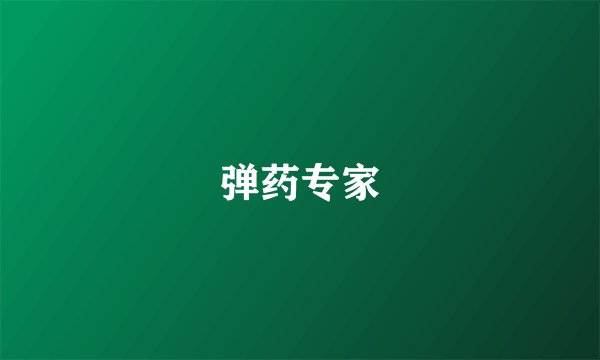 弹药专家