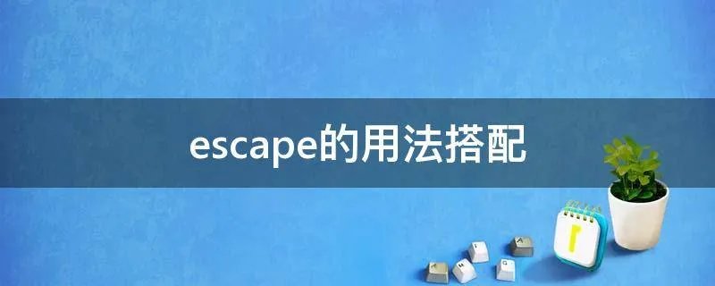 escape的用法搭配