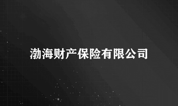 渤海财产保险有限公司