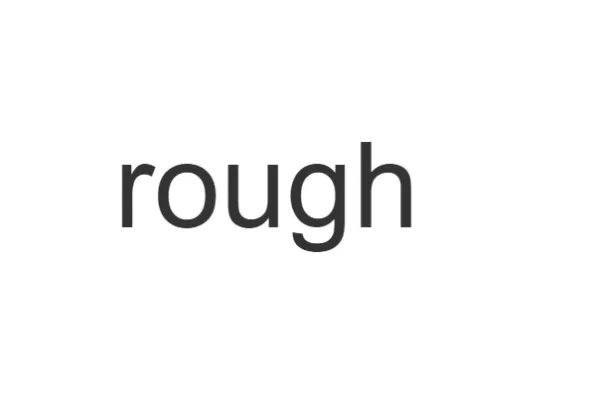 rough是什么意思