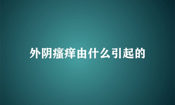 外阴瘙痒由什么引起的
