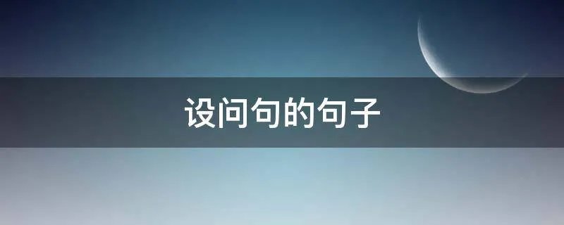 设问句的句子