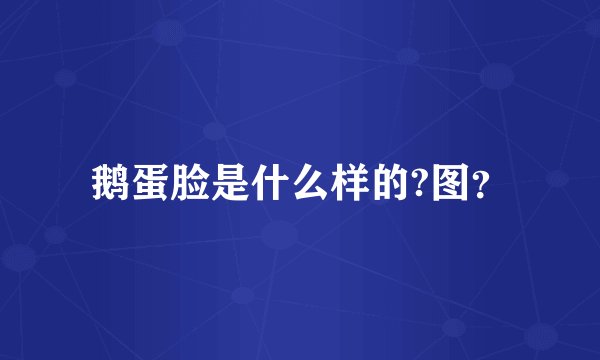 鹅蛋脸是什么样的?图？
