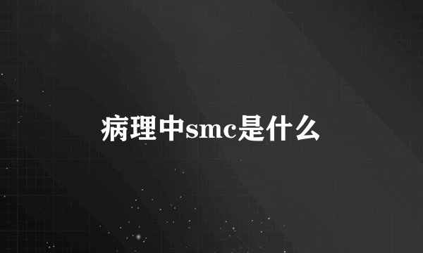 病理中smc是什么