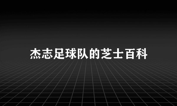杰志足球队的芝士百科