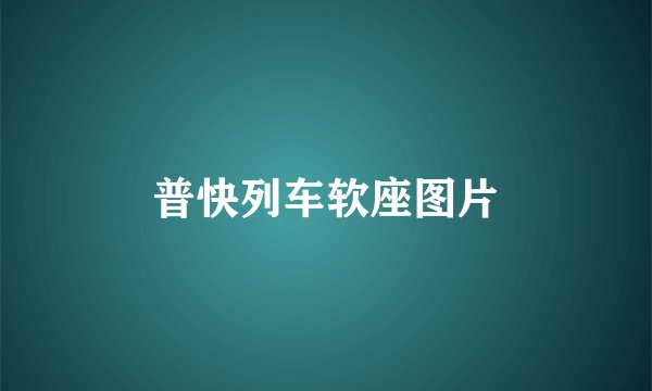 普快列车软座图片