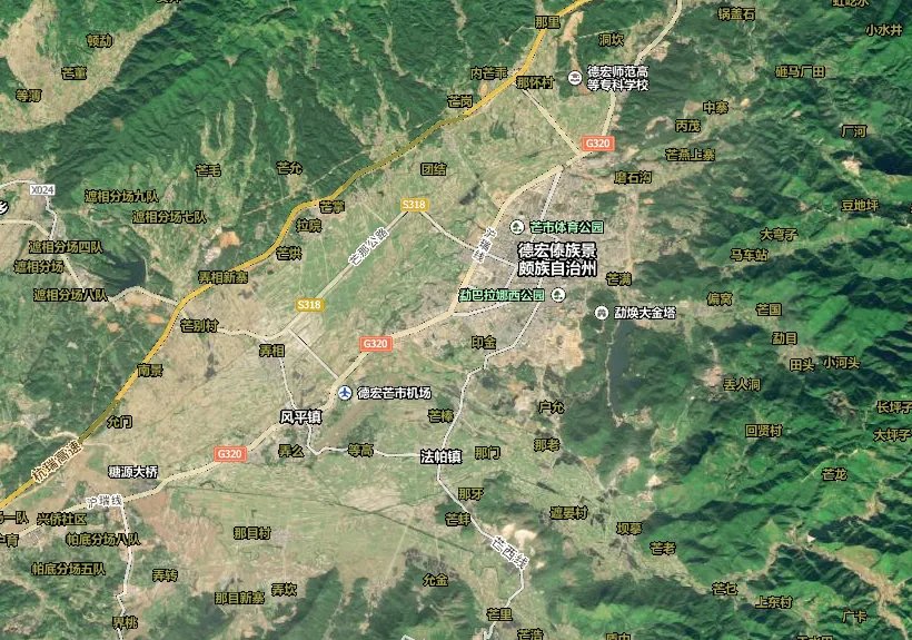 德宏州地图