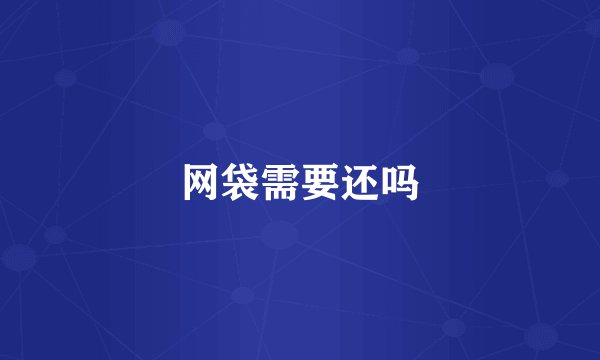 网袋需要还吗