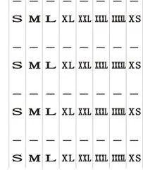 S.M.L.XL.XXL.XXXL这些尺码是什么意思？
