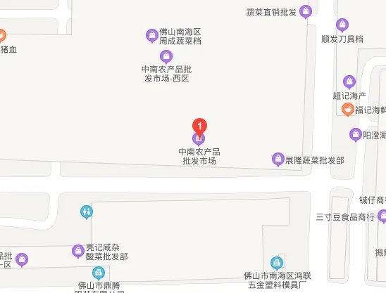 禅城区的食品批发市场