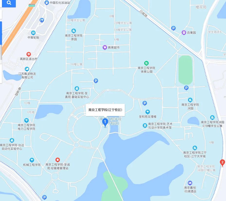 2022南京公务员考试考点分布图：南京工程学院