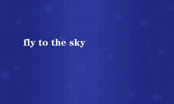 fly to the sky