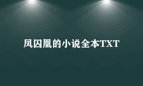凤囚凰的小说全本TXT