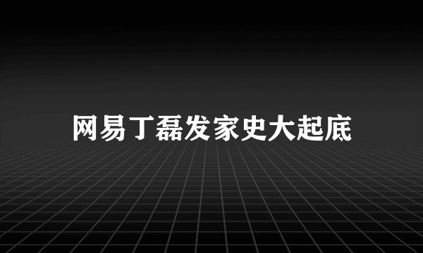 网易丁磊发家史大起底