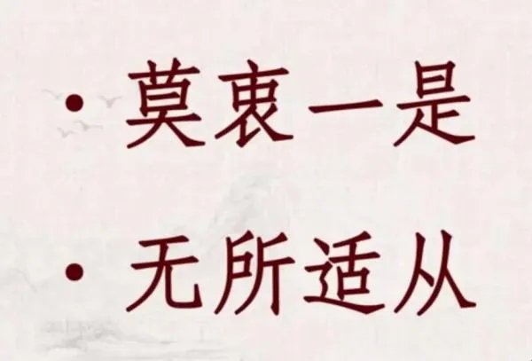 无所适从什么意思