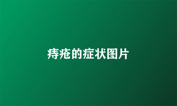痔疮的症状图片