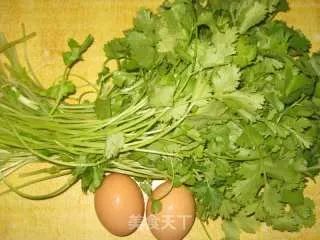香菜炒鸡蛋