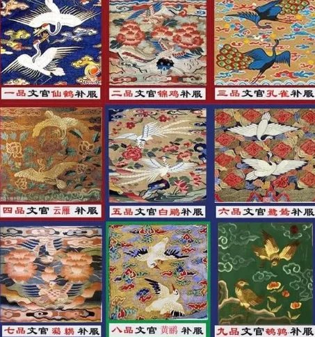 清朝官服上面的图案叫什么 这些图案都代表什么
