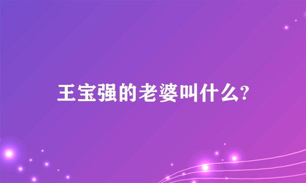 王宝强的老婆叫什么?