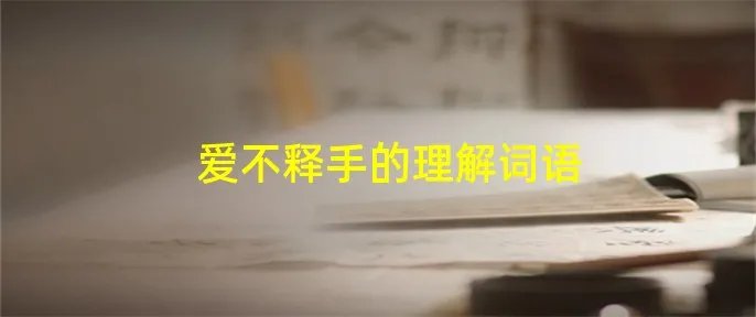 爱不释手的理解词语