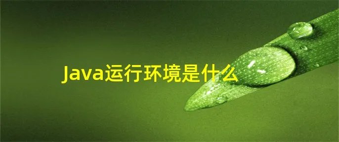 Java运行环境是什么