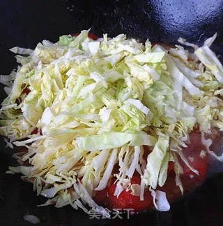 西红柿炒洋白菜