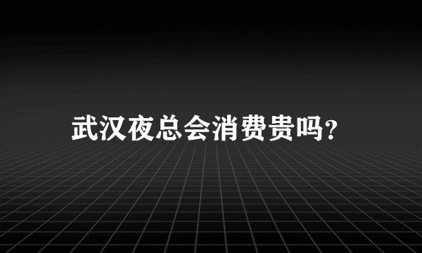 武汉夜总会消费贵吗？