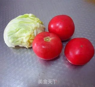 西红柿炒洋白菜