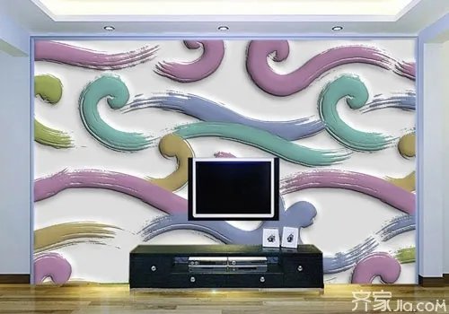 个性硅藻泥背景墙效果 6图展现硅藻泥创意造型