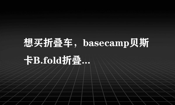 想买折叠车，basecamp贝斯卡B.fold折叠自行车能买吗？